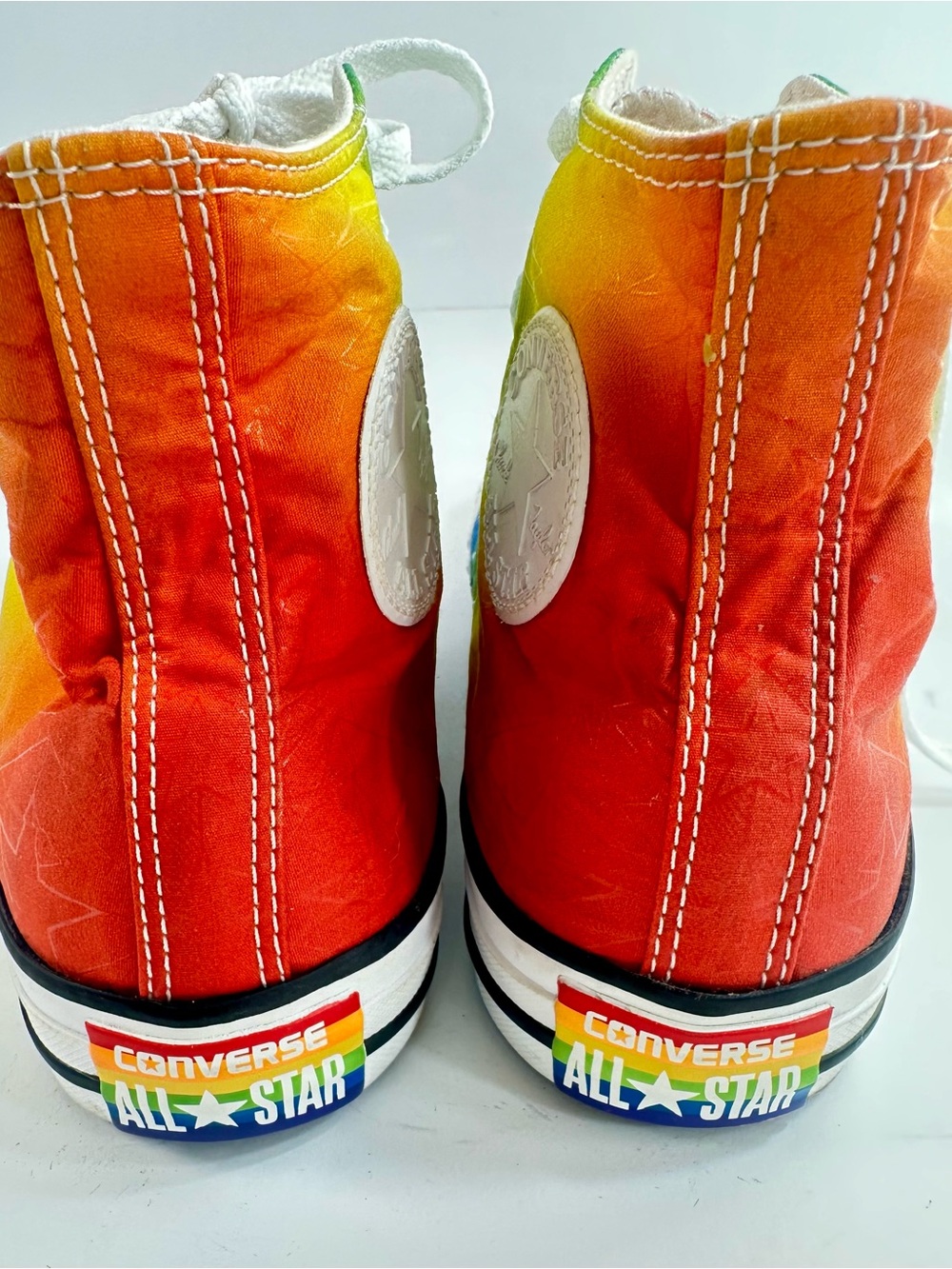 Rare Converse Chuck Taylor All Star high-top sneakers, Rainbow pride edition W9 - Picture 4 of 6